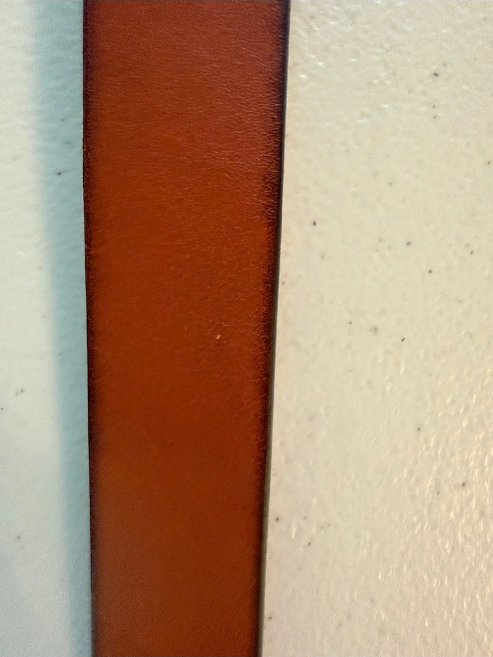 Cole Haan Brown Cognac Leather Belt with Silver Buckle size 36